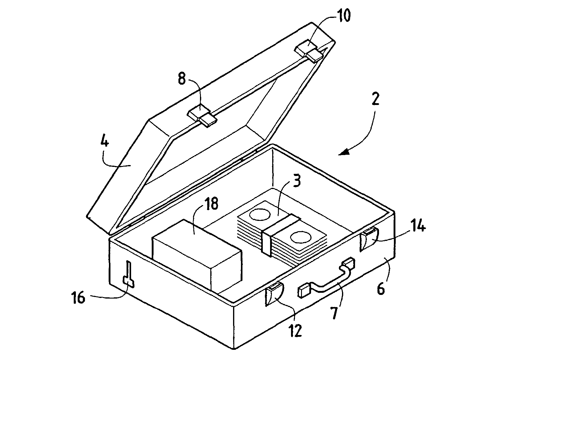 Device and method for safe transport on an object
