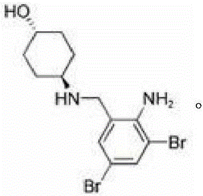 Ambroxol derivative and application