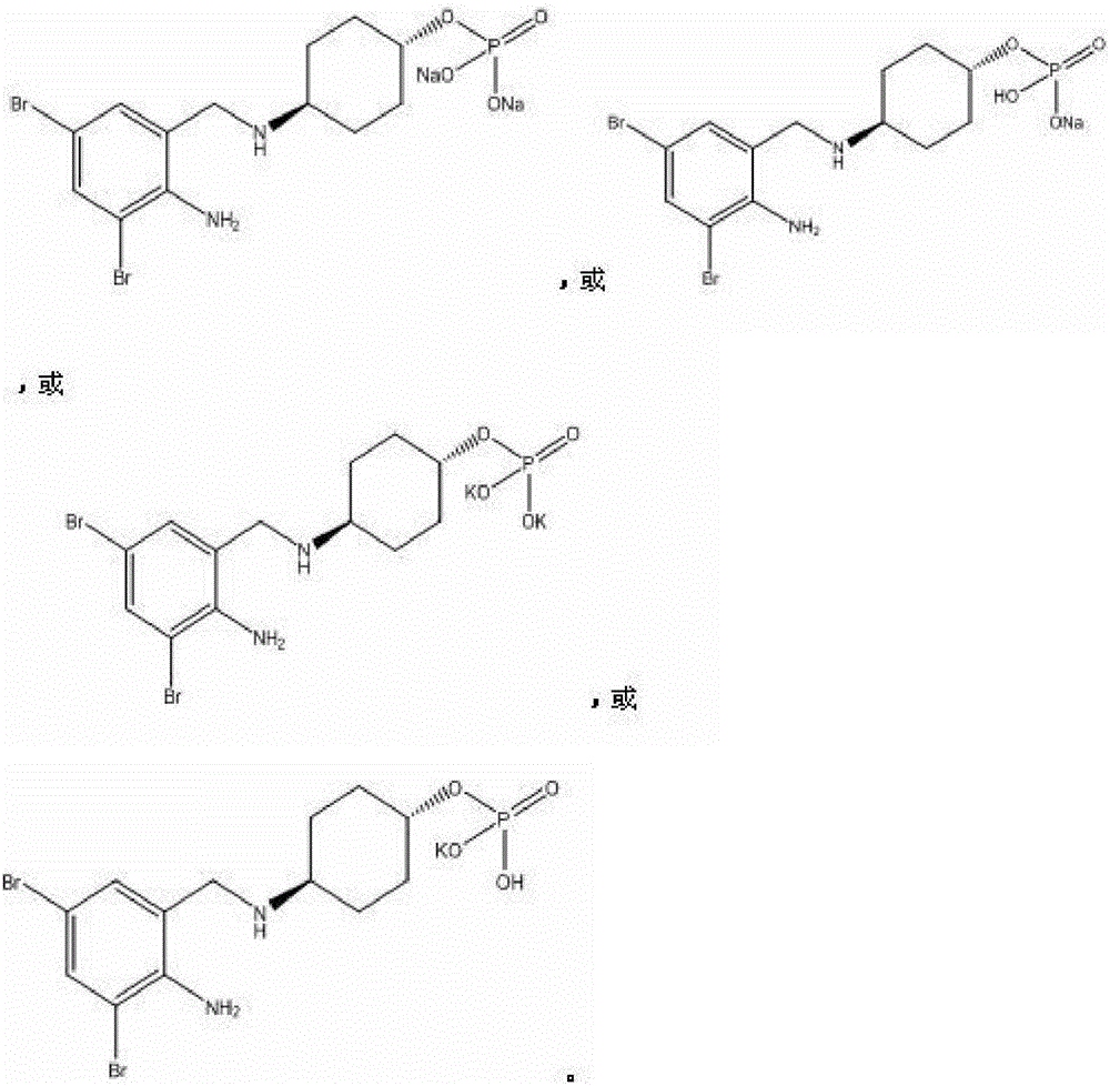 Ambroxol derivative and application
