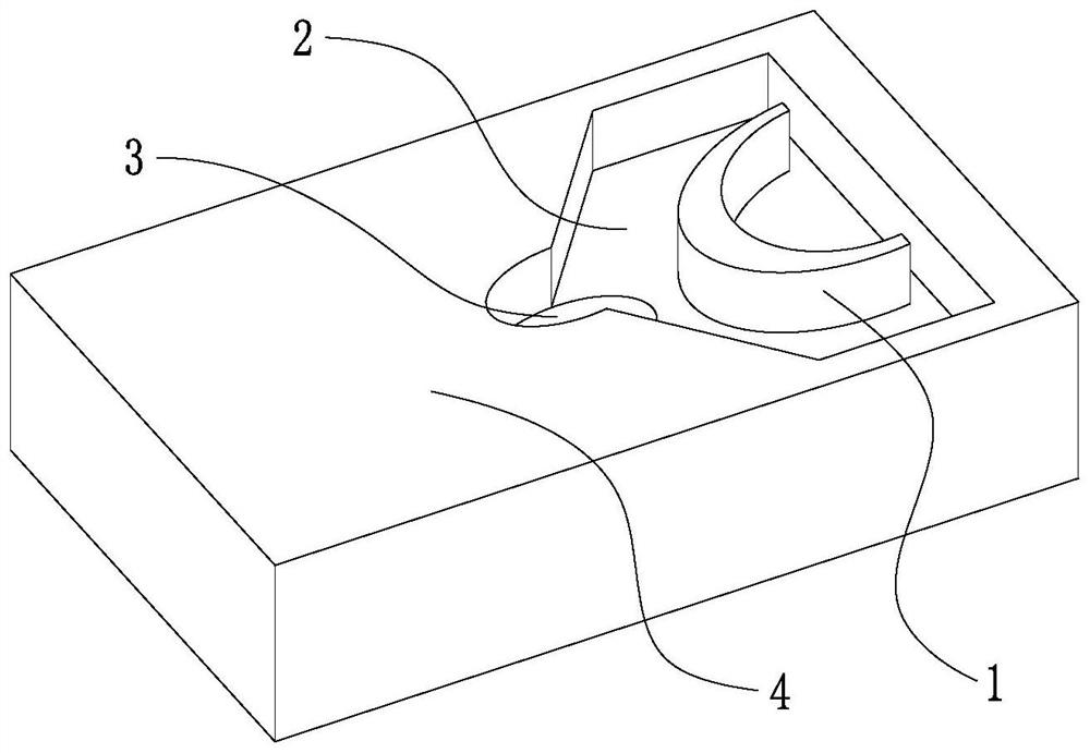 Boss and pit combined type blade air film cooling hole structure