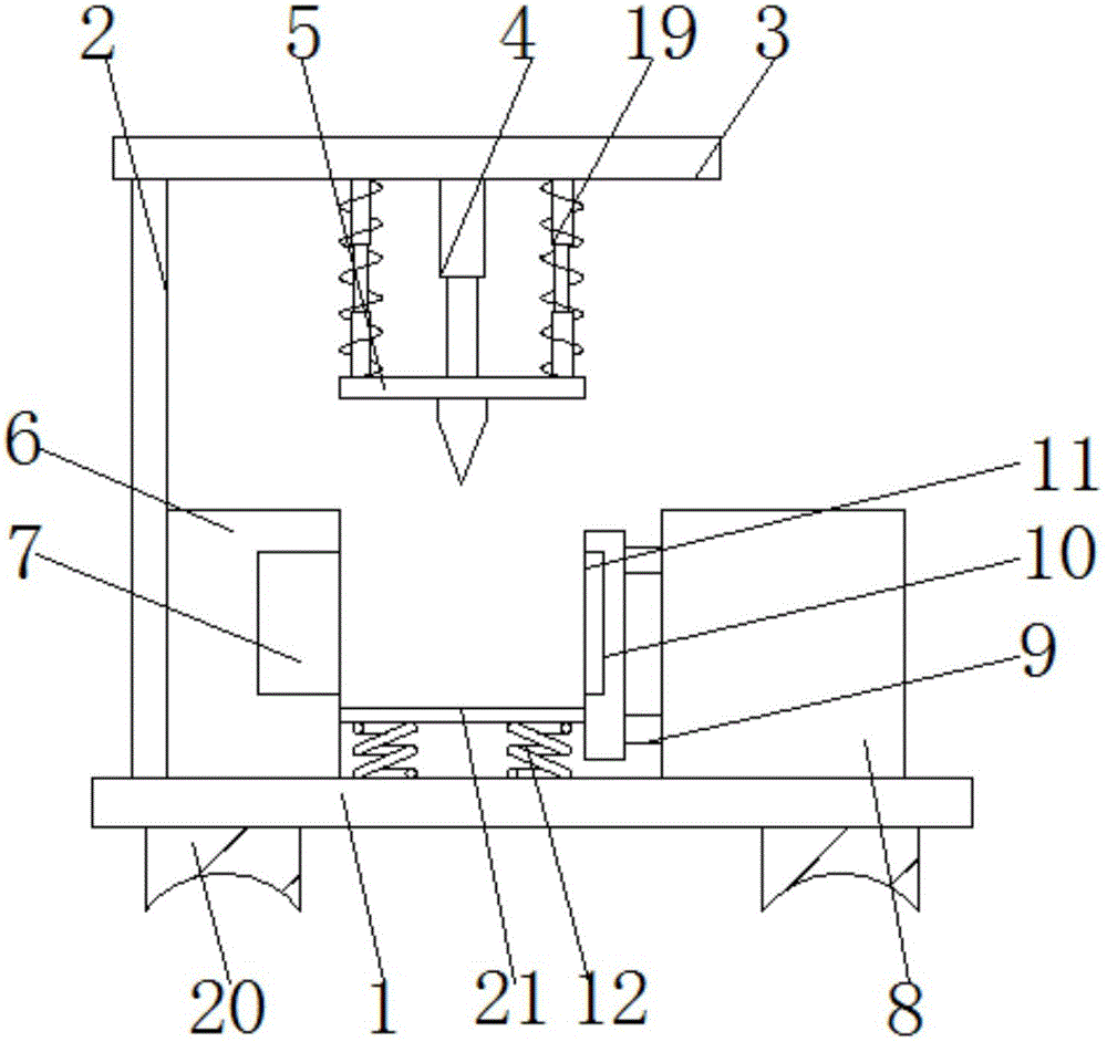 Die cutting machine, convenient for buffering and spacing, for insulation material