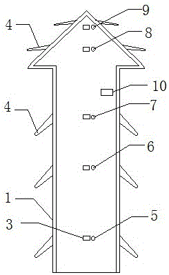 A water level monitoring device outside a vehicle and a sunroof opening device