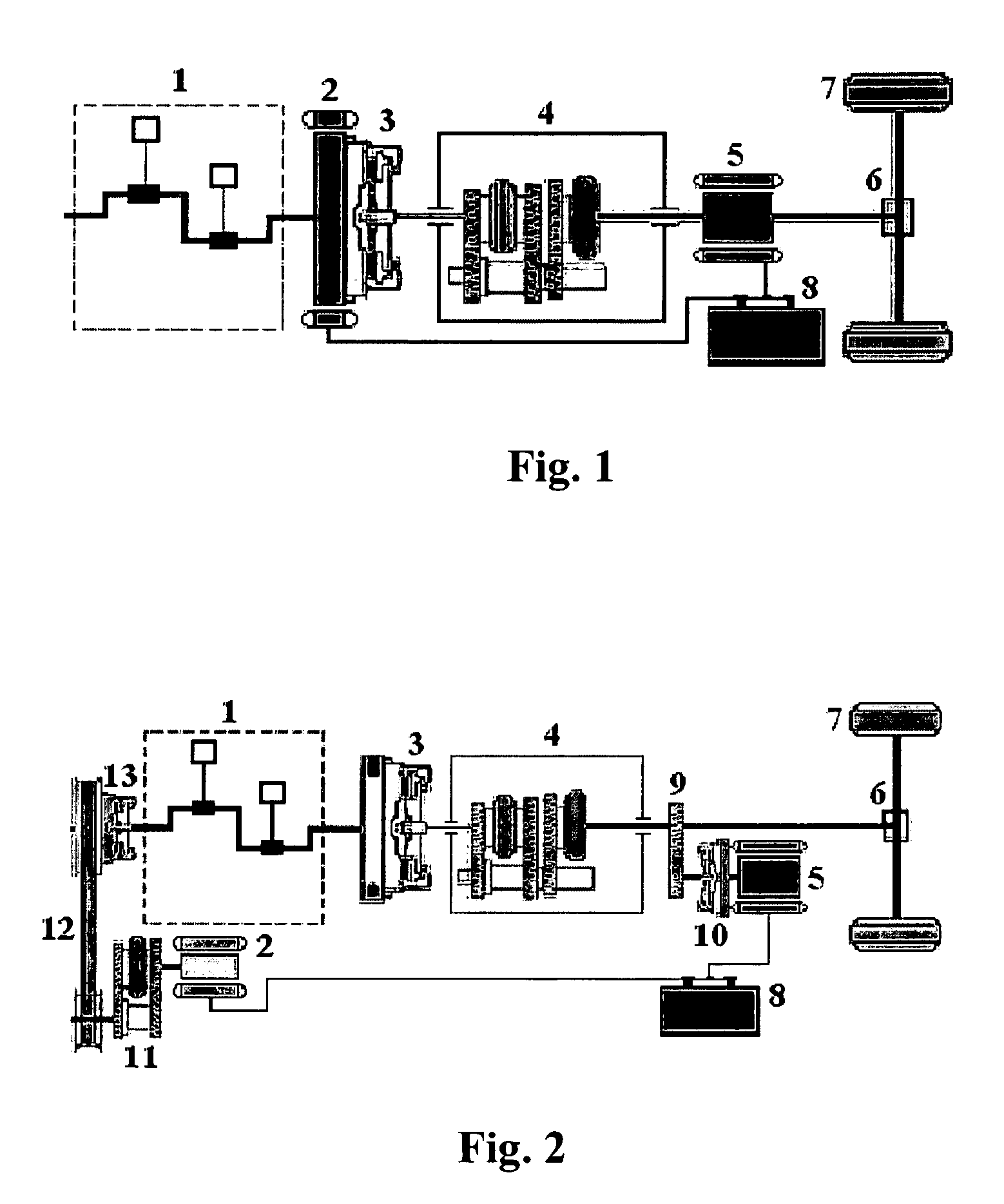 Power system for dual-motor hybrid vehicle