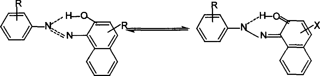 Naphthurea composition for preparation of carrier generation materials and process for preparing same