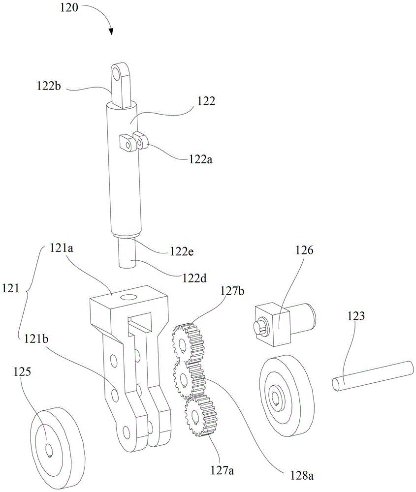 Mobile lighting tower based on spur gear transmission