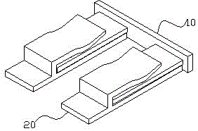 A locking device for filling gaps in furniture