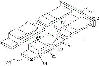 A locking device for filling gaps in furniture