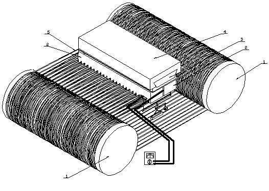 A multi-wire cutting machine wire mesh tension measuring device and method