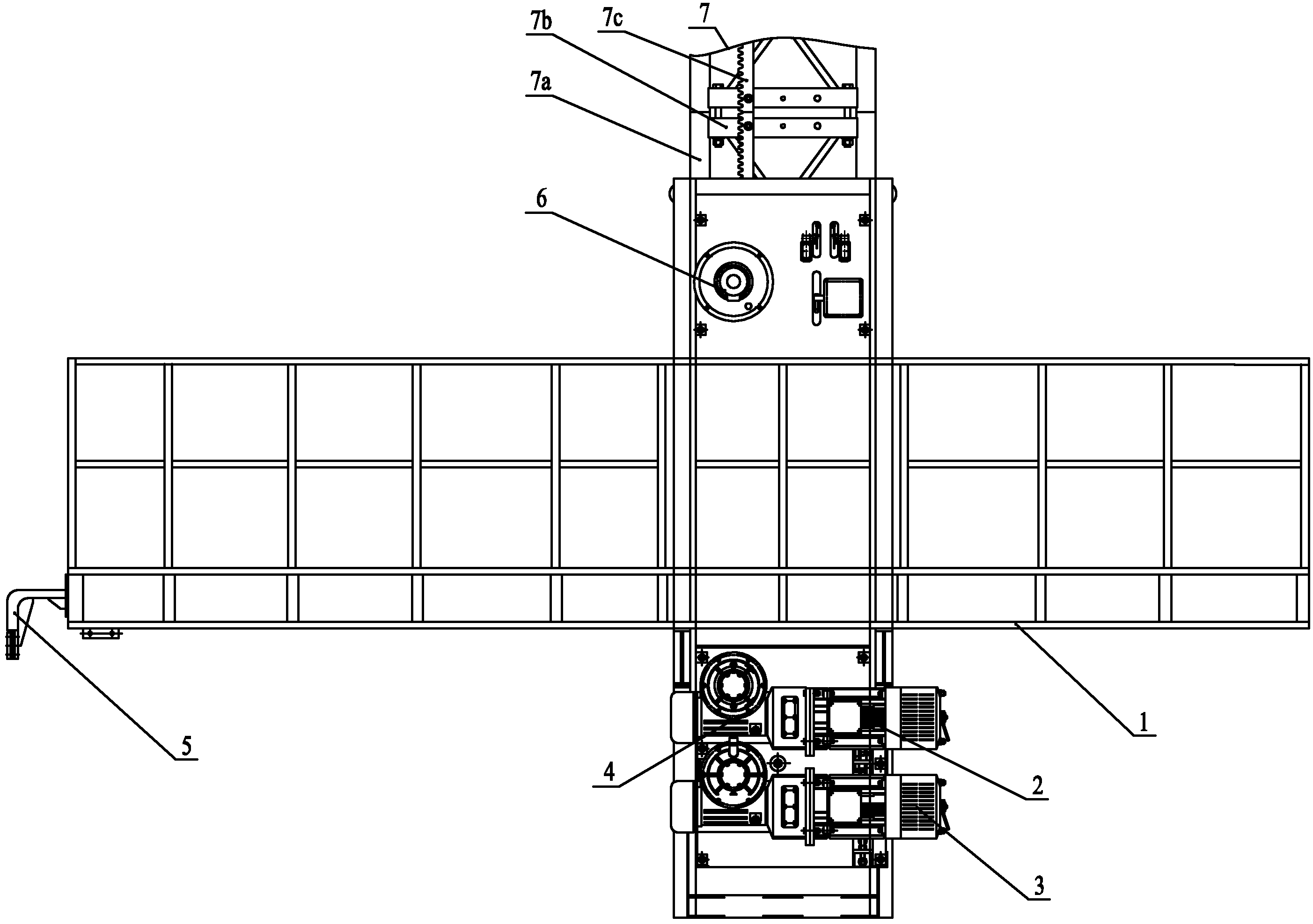Mast-type lifting working platform