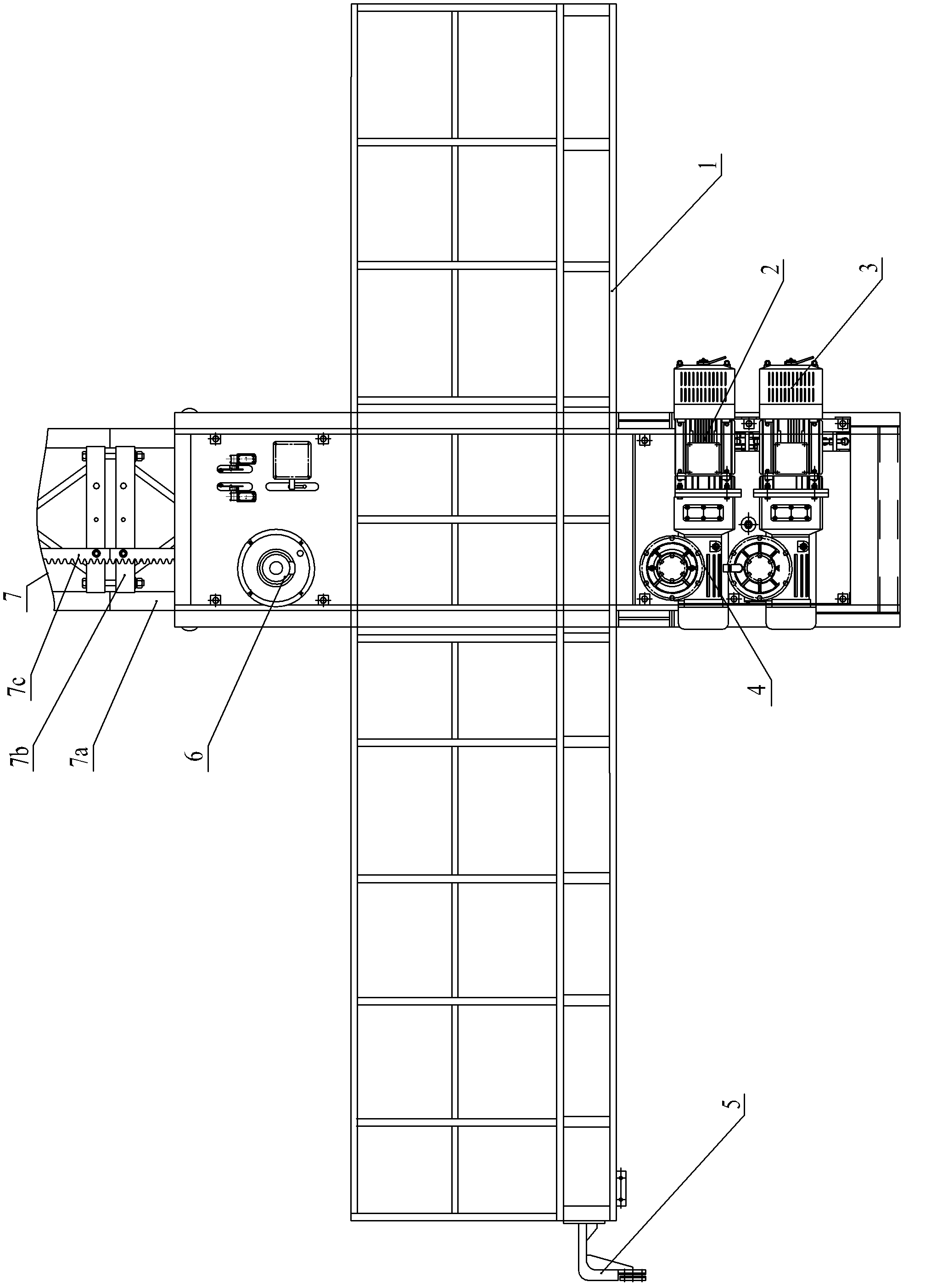 Mast-type lifting working platform