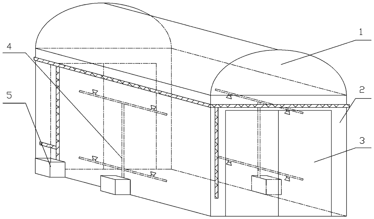 Closed pressurized aerosol disinfection channel