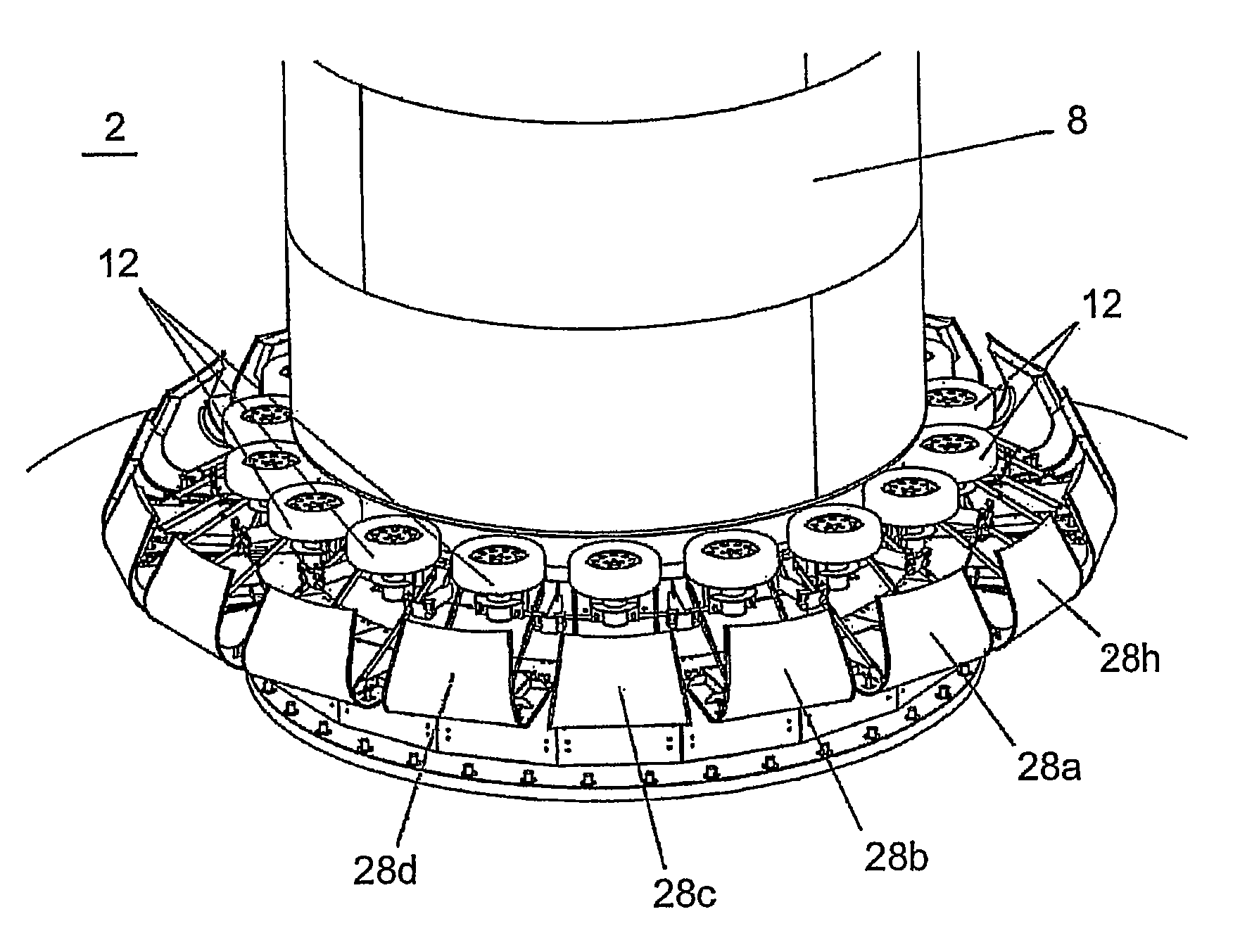 Magnus rotor comprising a guide roller cover