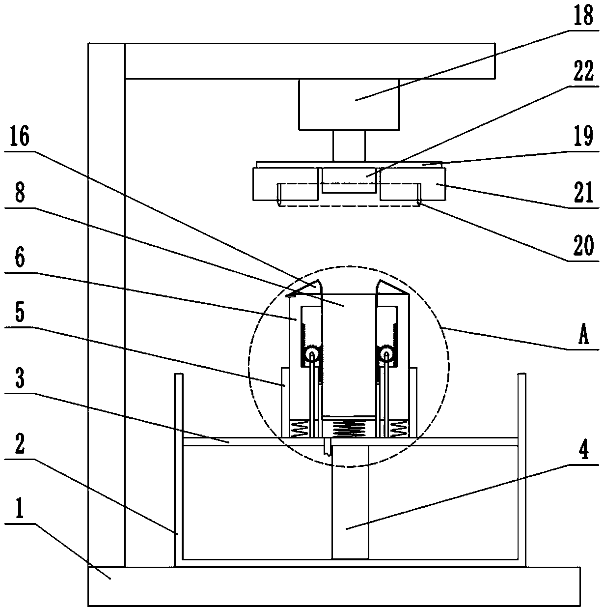 Waste tire dicing device