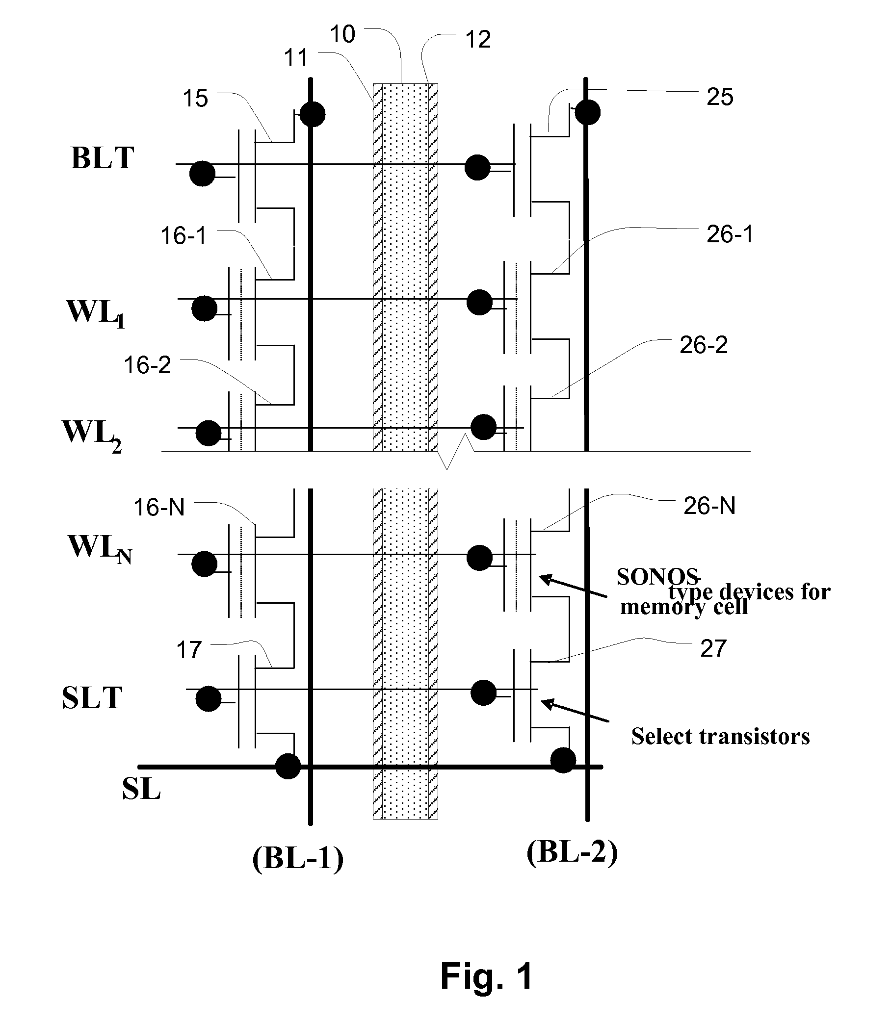 Lateral pocket implant charge trapping devices