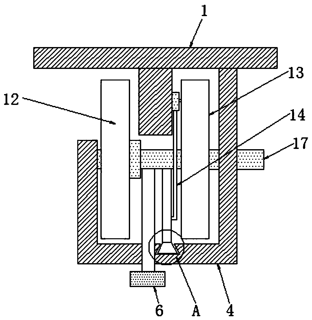 Tea cake making device capable of continuously working and preventing edges from being damaged