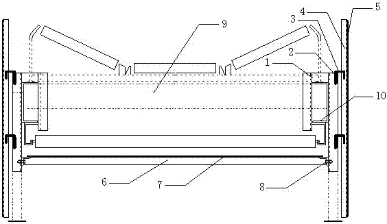 Suspended detachable protective cover and its application in on-line transformation of belt conveyor