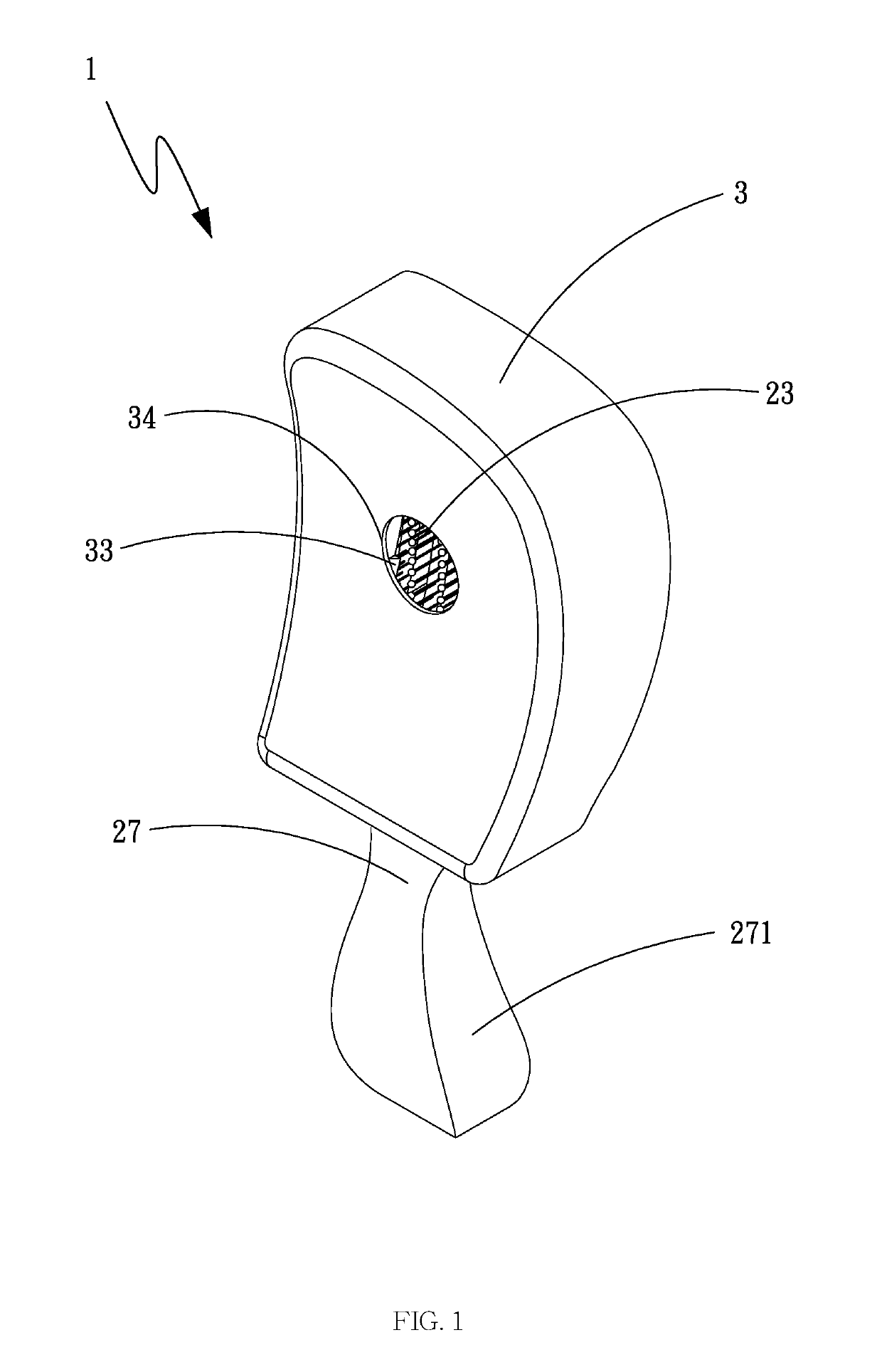 Hair comb set structure