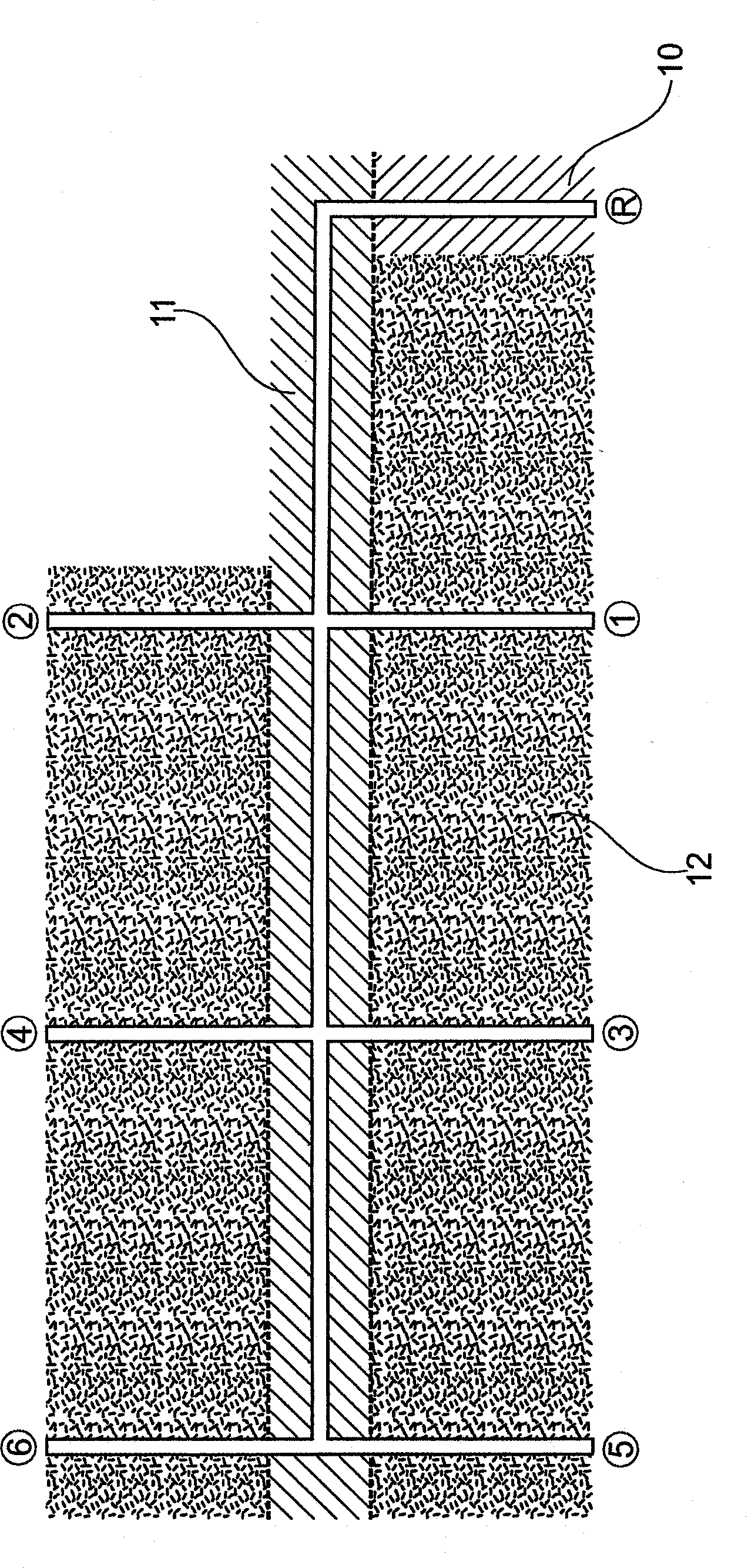 Method for detecting the position of a mobile switching element