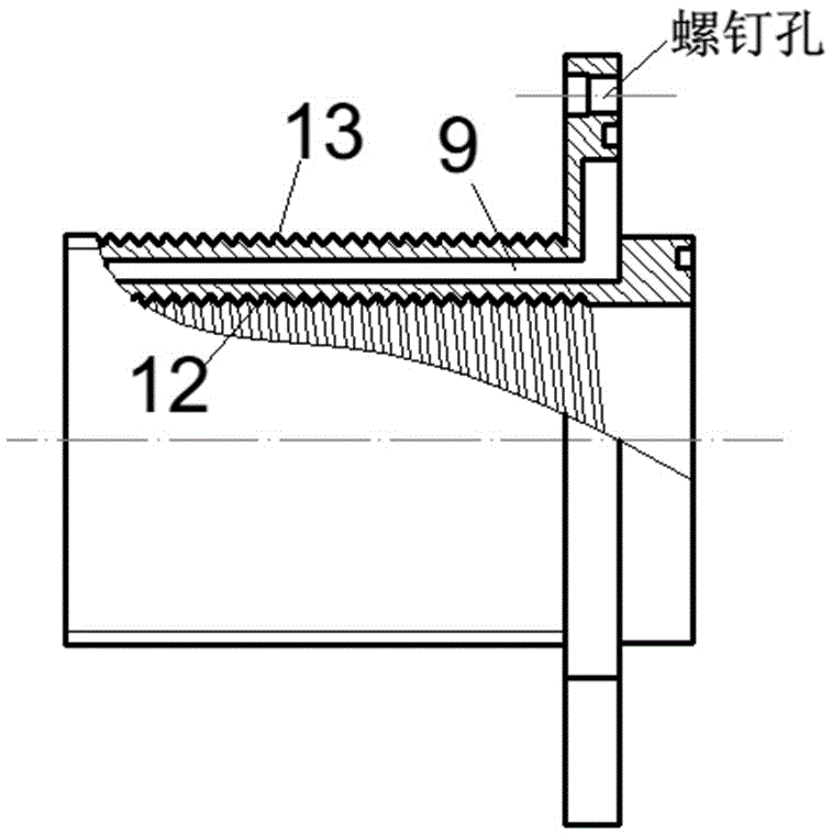 A kind of screw vacuum pump with dynamic sealing structure