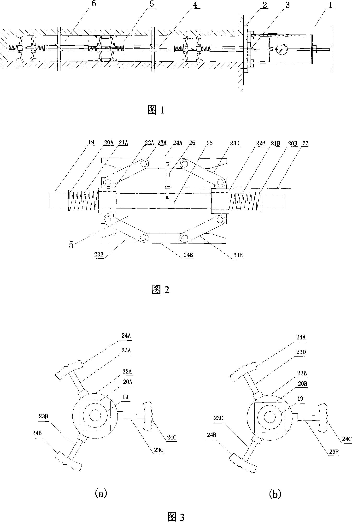 Mechanical type multiple-point displacement gage