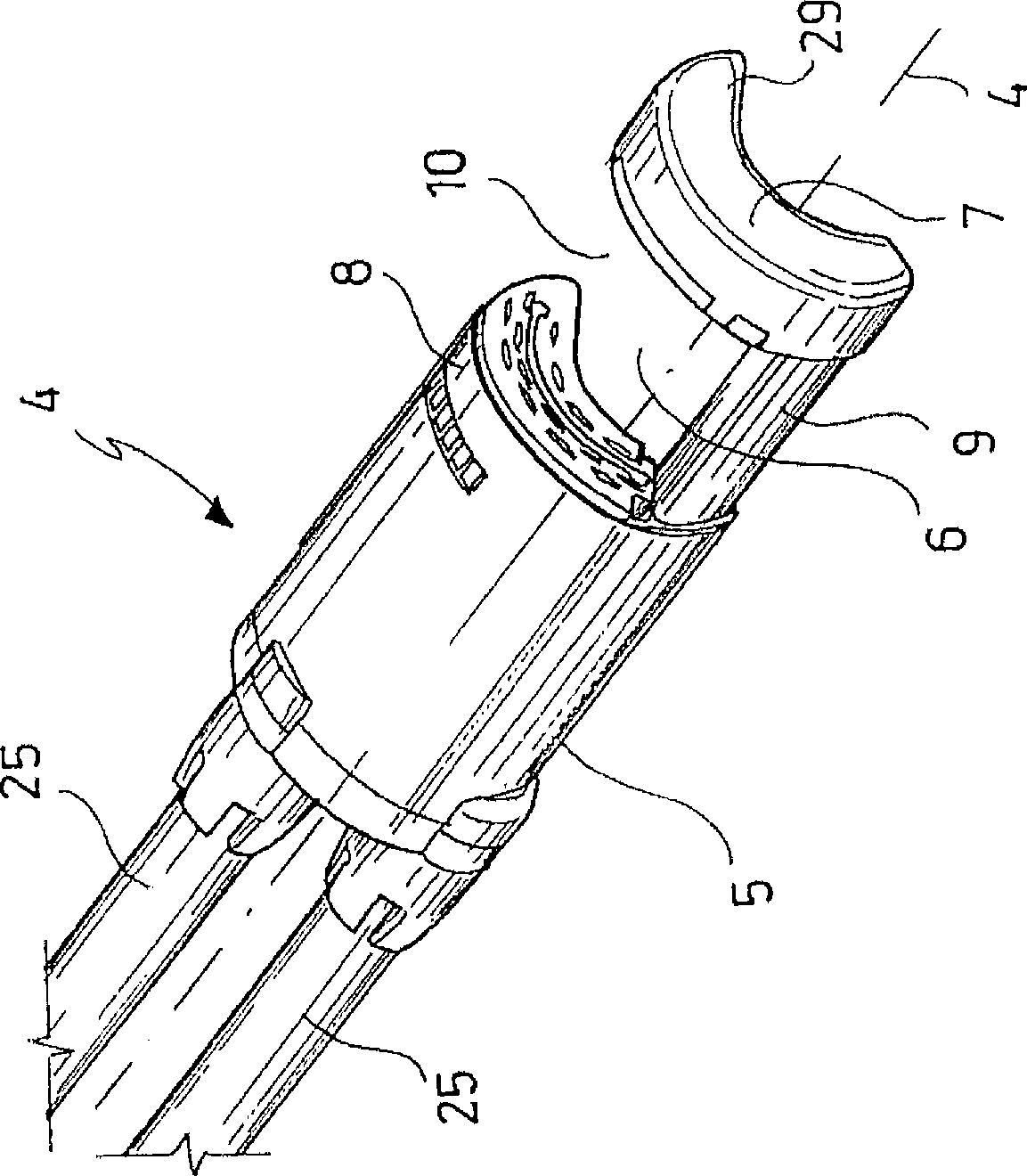 Device for endoluminally or laparoscopically grasping and excising a tissue sample from areas in a patient's body