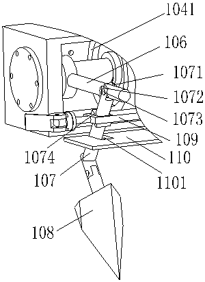 Swing plough-type tea garden loosener and working method thereof