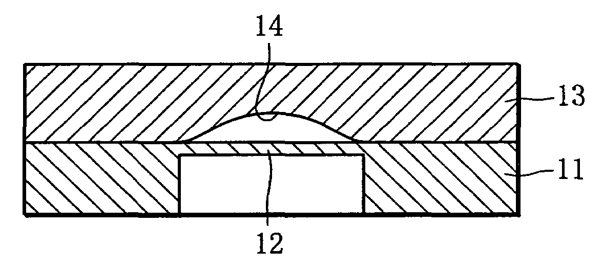 Pressure sensor device including a diaphragm and a stopper member having a curved surface facing the diaphragm