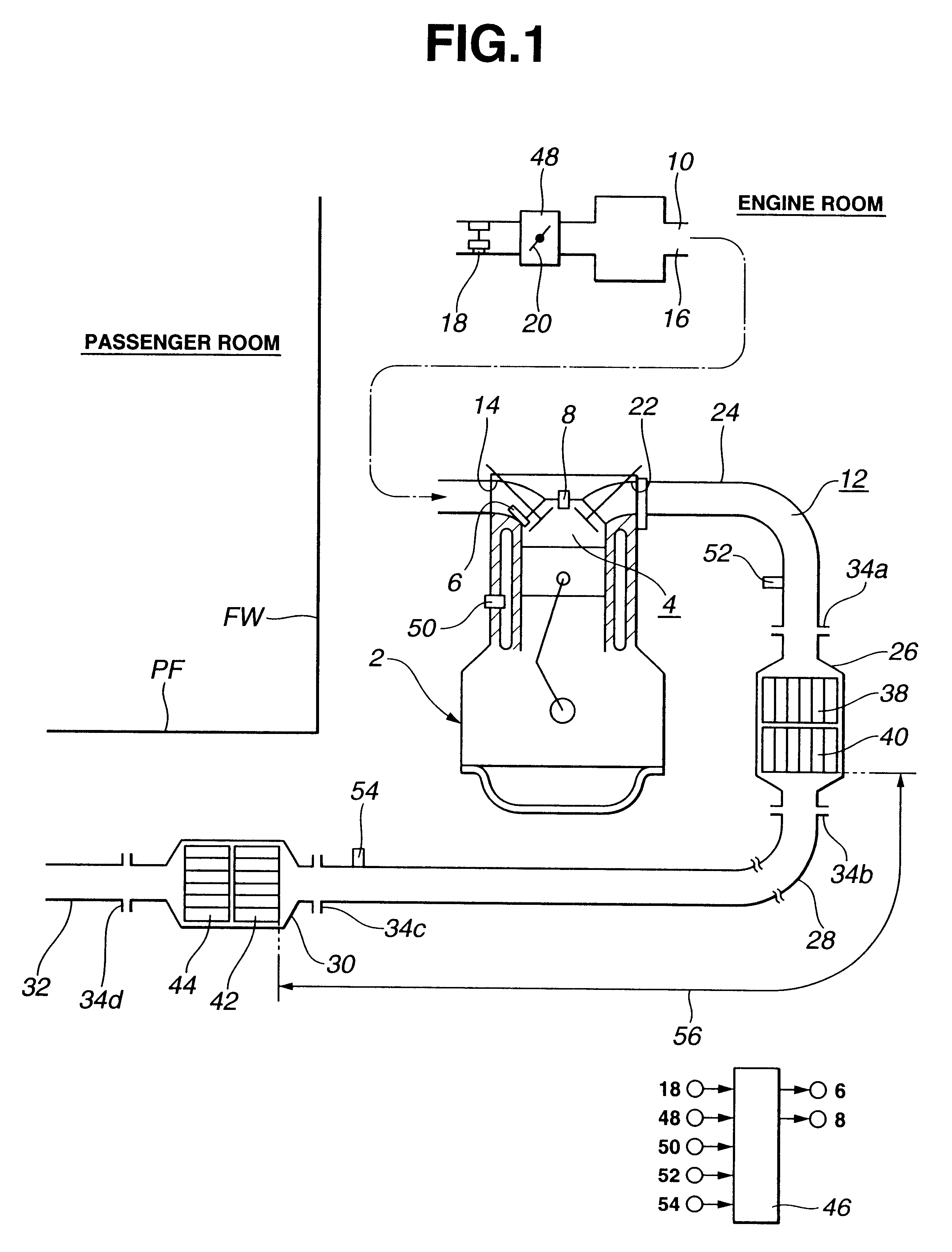 Exhaust gas purifying system of internal combustion engine