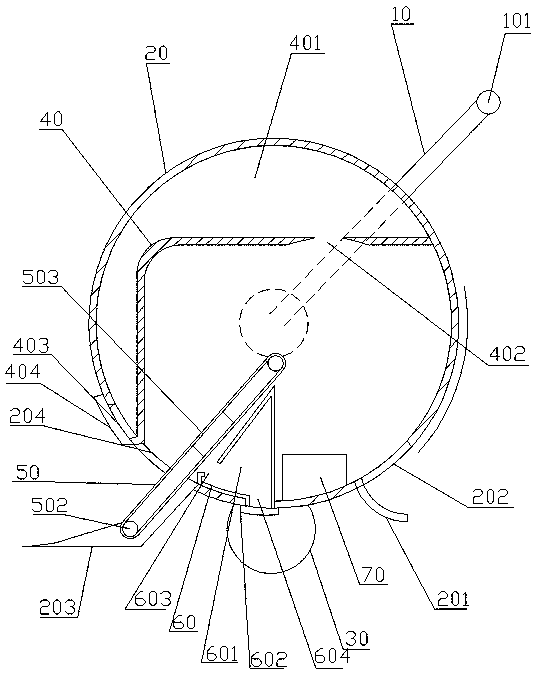 Feed drying and recovery device