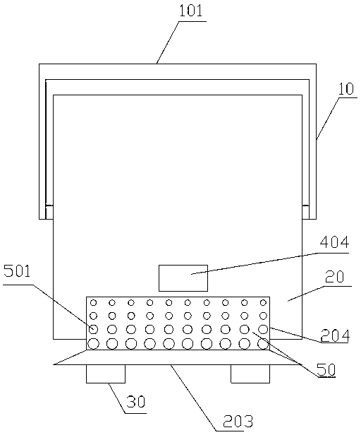 Feed drying and recovery device