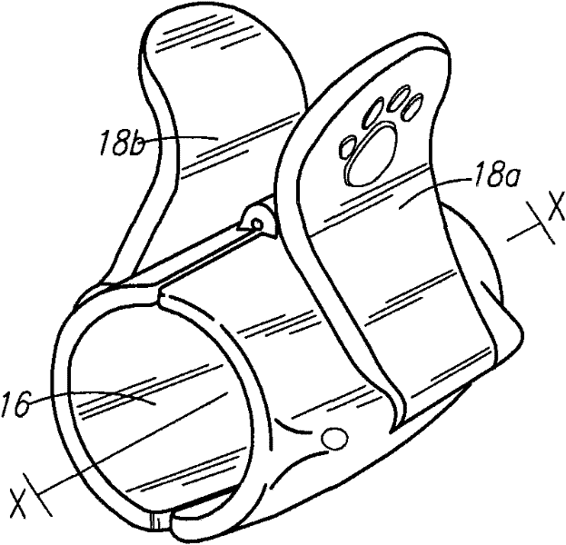 Domestic cat pinching guidance behavior inhibition device and method