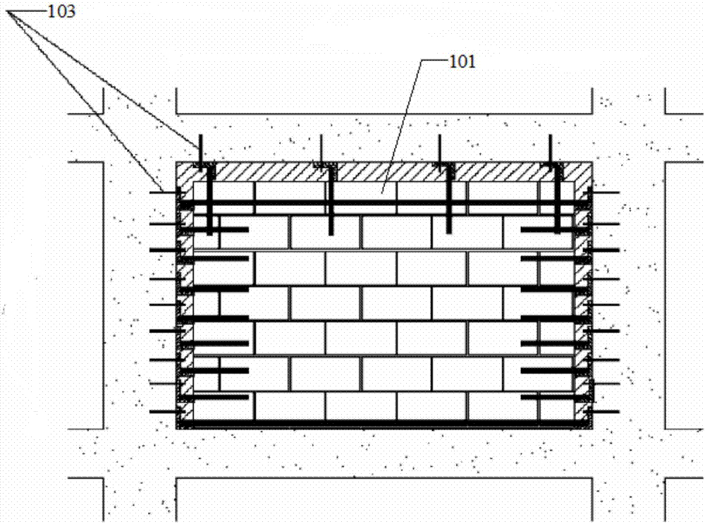 A light-weight block filling wall and frame structure construction technology