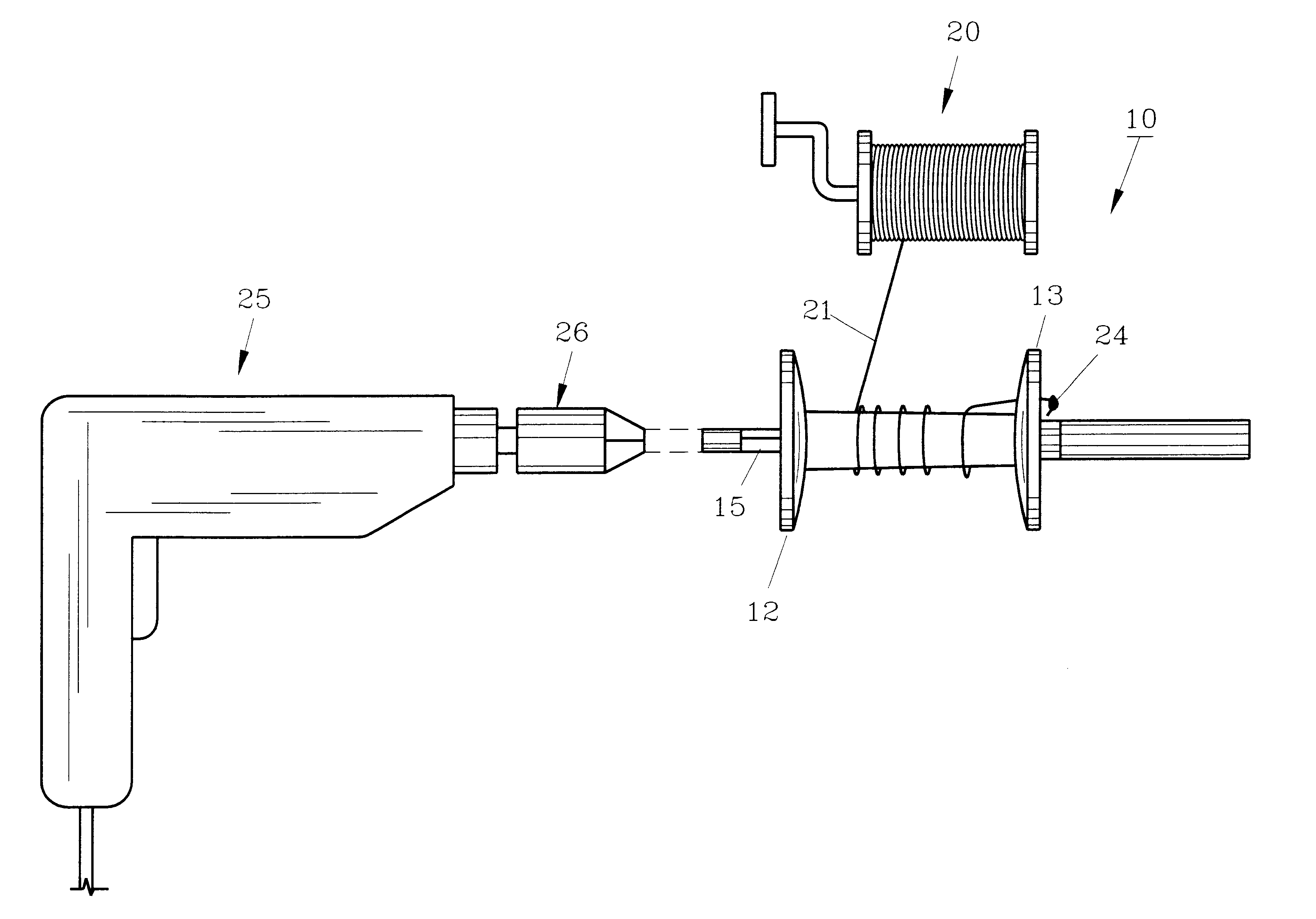 Line removal device and method