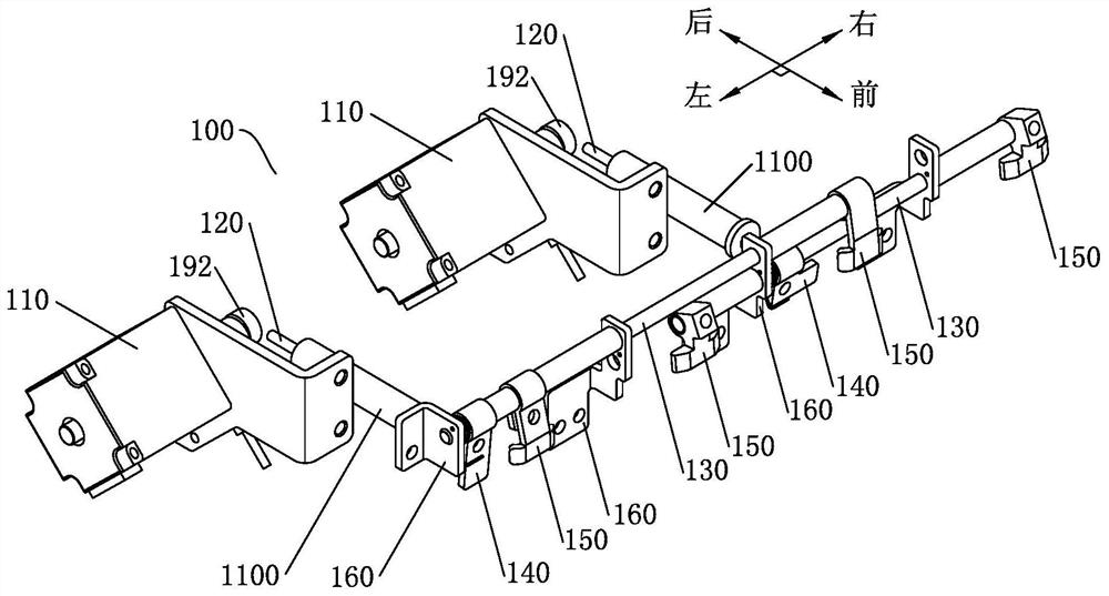 Push rod structure of upper thread clamping device and upper thread clamping device of embroidery machine