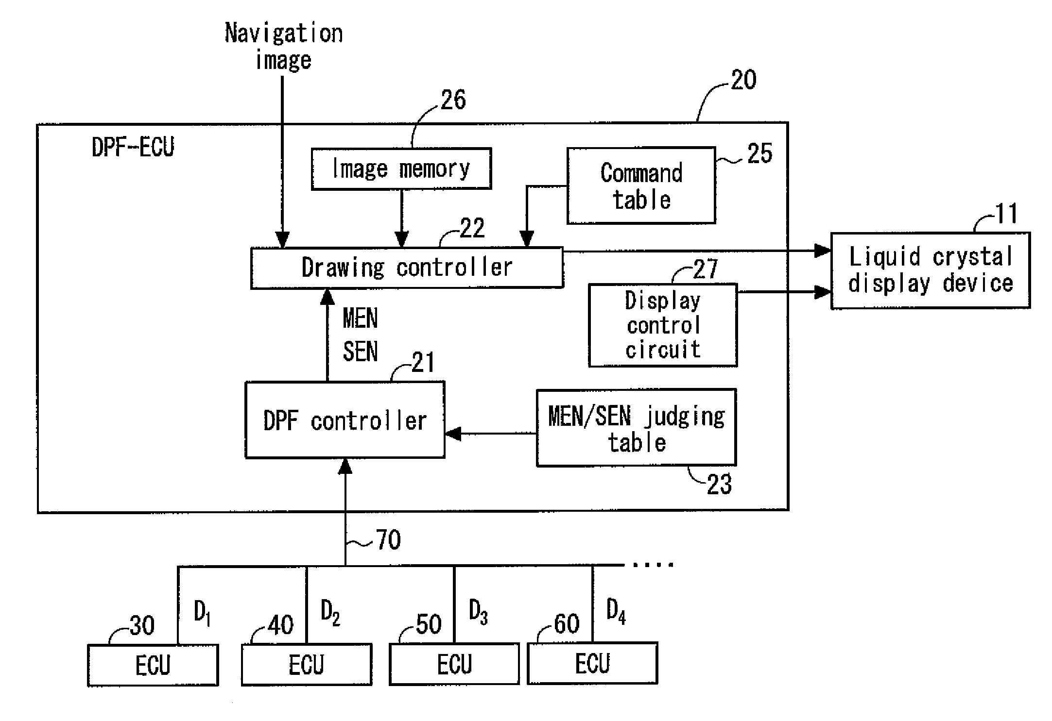Image information generation device, display control device using the same, information display system for travel body, module for driver seat, and travel body