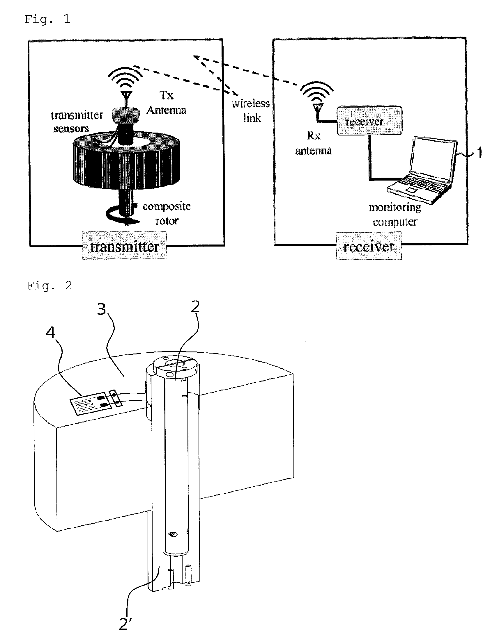 System for measuring deflection of rotating shaft in wireless manner