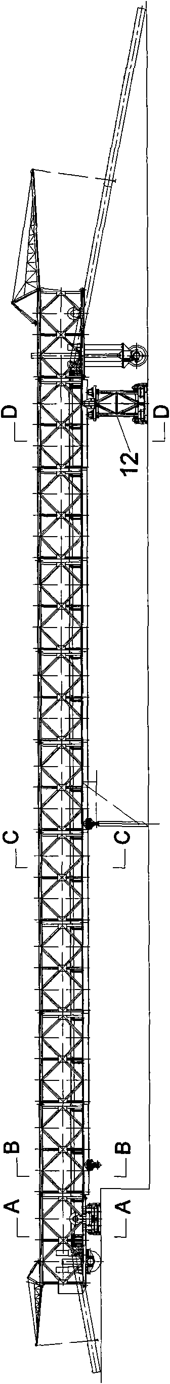 Multifunctional fabricated hydraulic drive moveable trestle