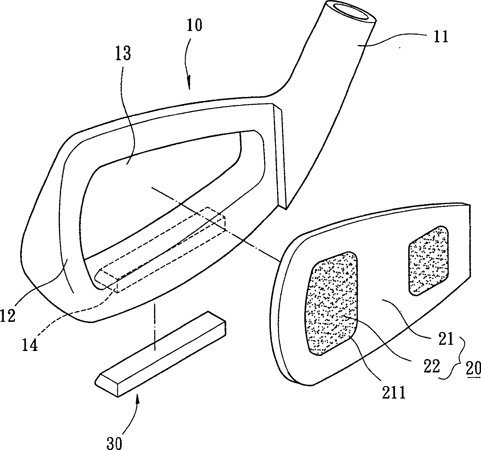 Low-gravity golf head structure