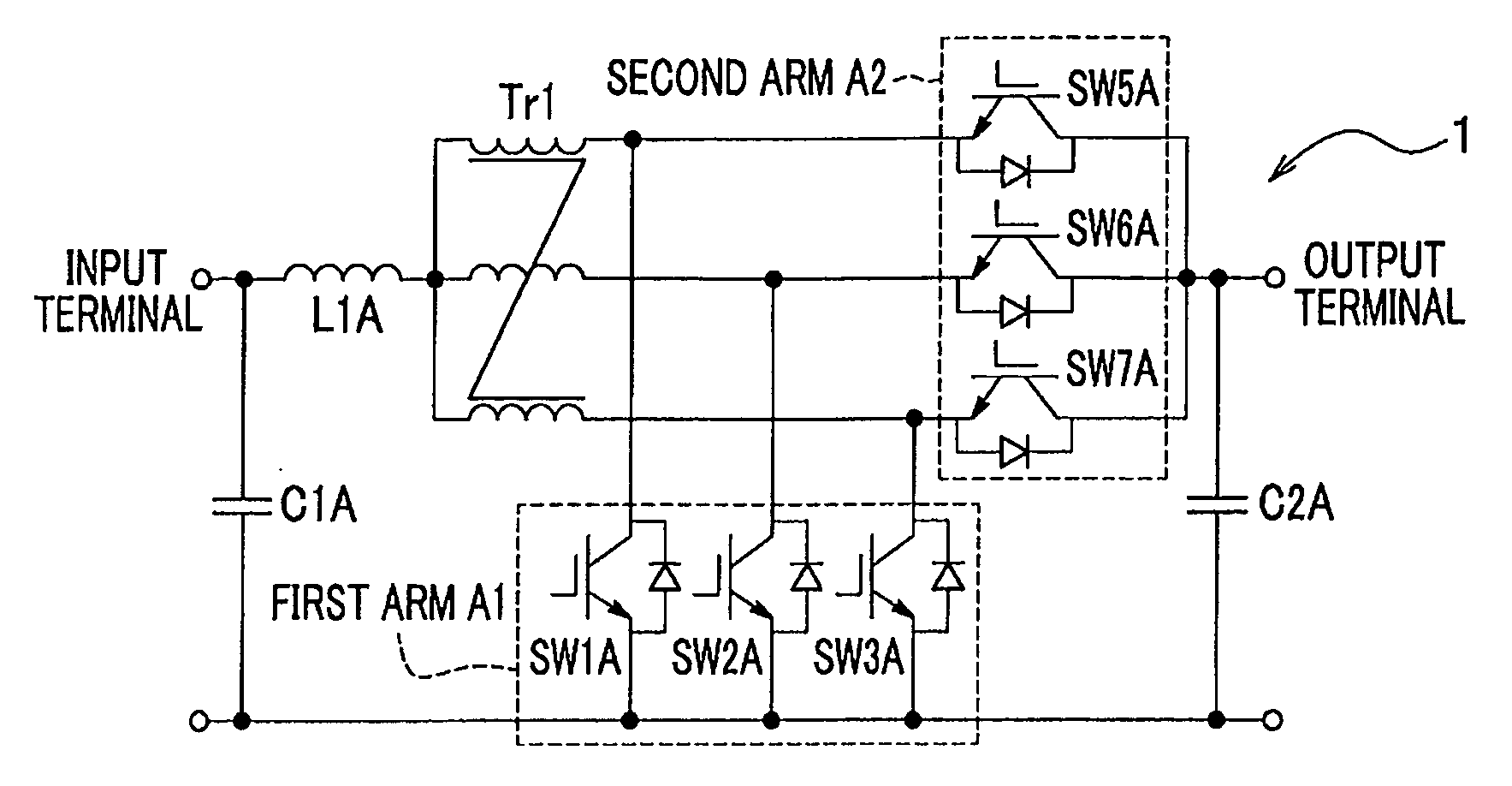 Multi-parallel magnetic-field cancellation type transformer