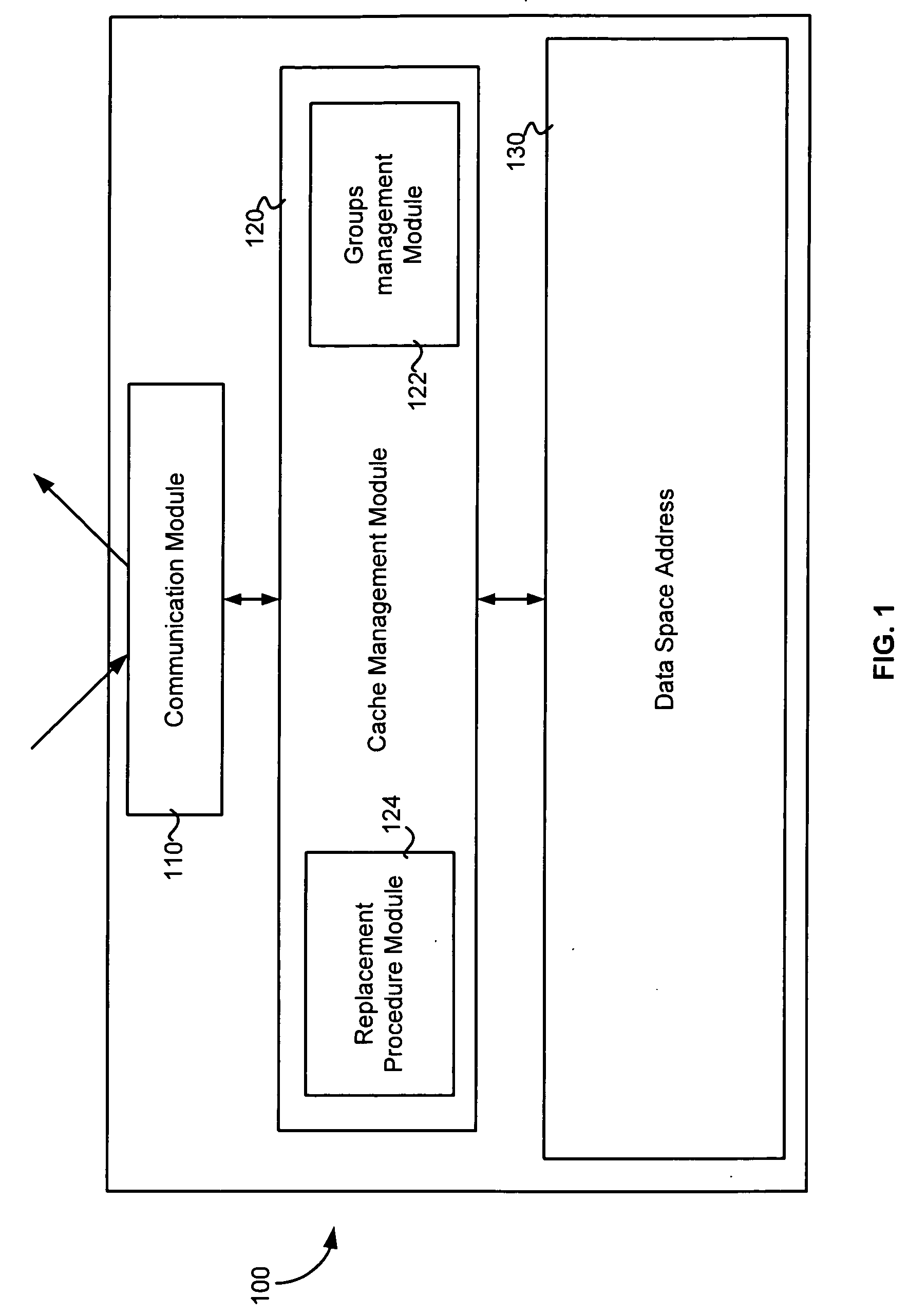 Method and apparatus for managing a cache memory in a mass-storage system