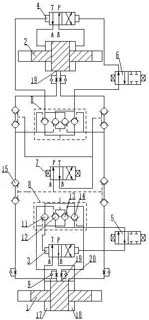 Reciprocating type pressurizer reversing device and application thereof