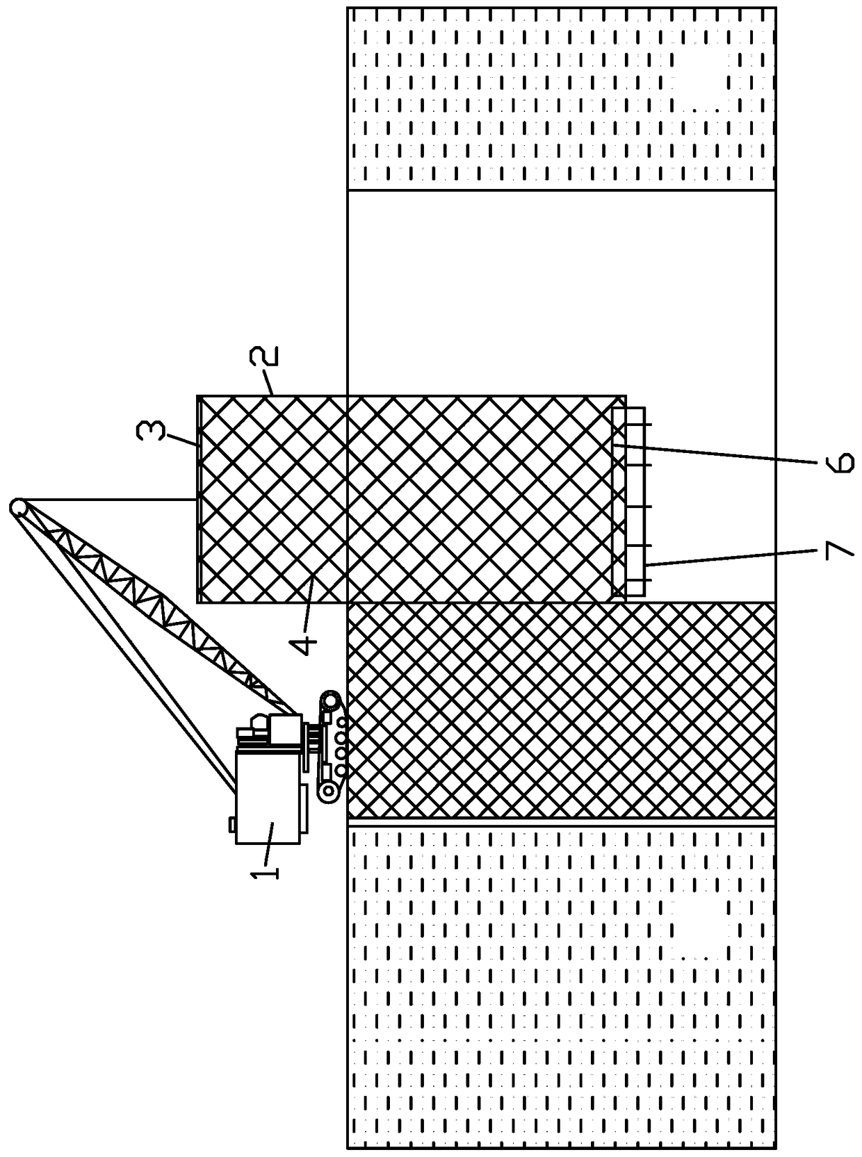 hdpe geomembrane vertical underground laying method