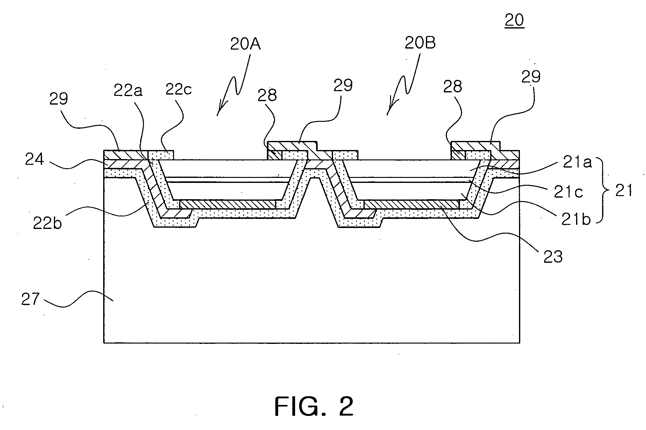 Light emitting device, method of manufacturing the same and monolithic light emitting diode array