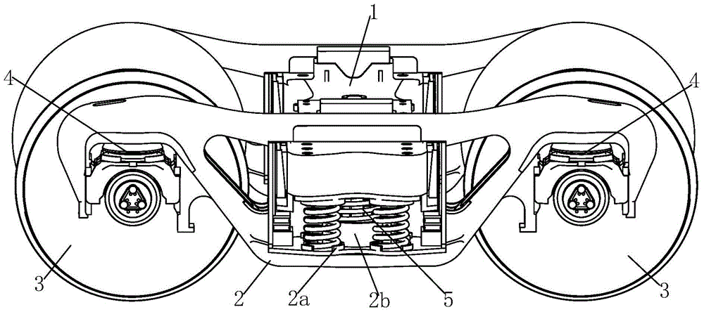 Height self-adjusting device of railway wagon