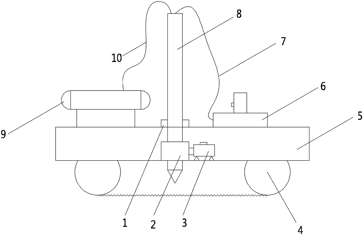 Soft ground treatment device and its construction method