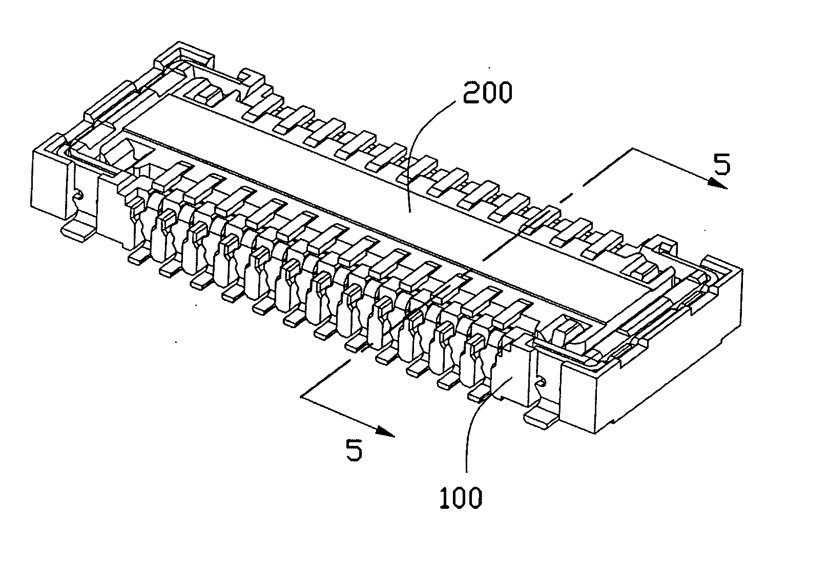 Electrical connector with improved housing background of the invention