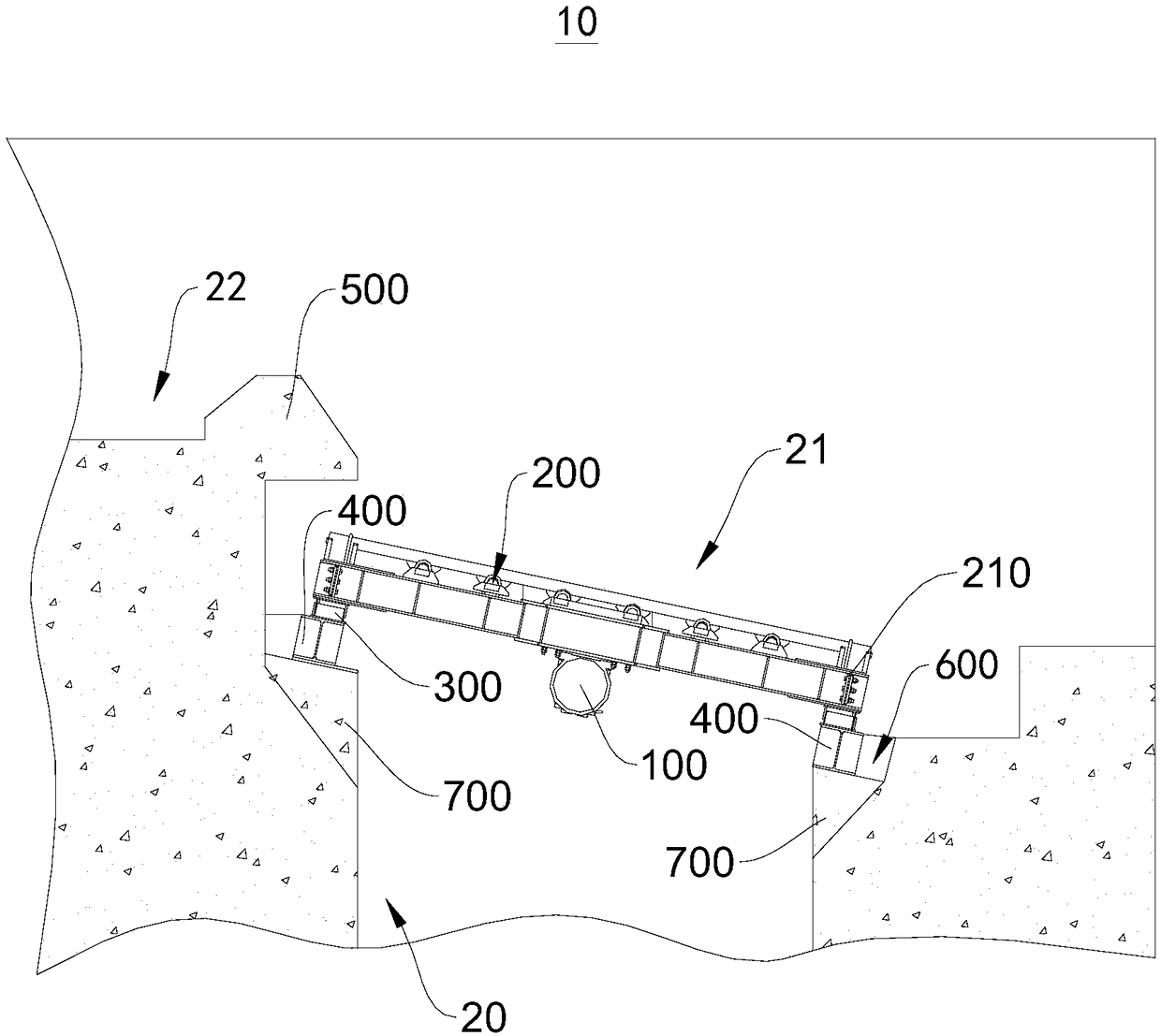 Drop shaft feeding self-vibrating screening falling machine and use method