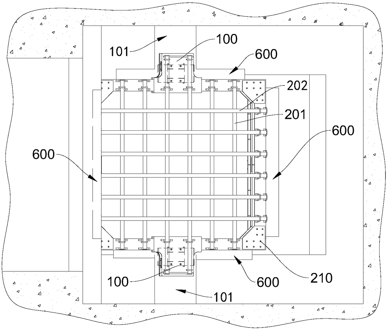 Drop shaft feeding self-vibrating screening falling machine and use method