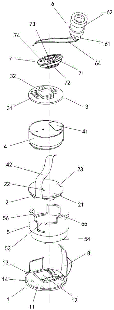 Earphone core structure of earphone