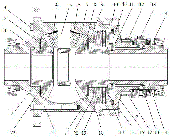 A Return Type Hydraulic Limited Slip Differential